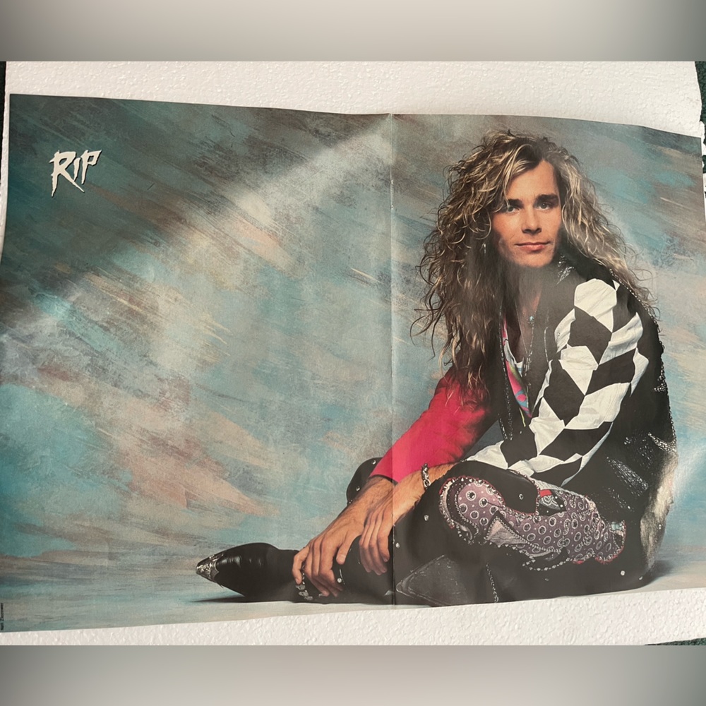 Vintage Rock Pinup of White Lions Mike Tramp